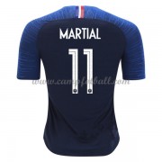 Billige Fotballdrakter Frankrike VM 2018 Anthony Martial 11 Hjemme Draktsett..